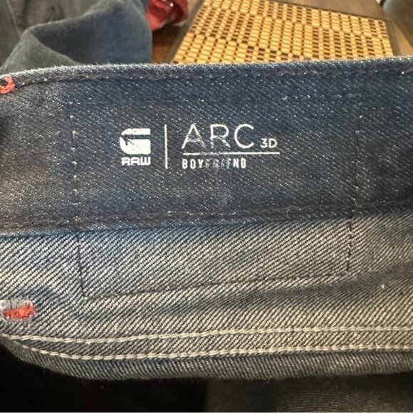 G-Star Raw Arc 3D Barrel Boyfriend Jeans Blue Size 28 - Picture 14 of 15
